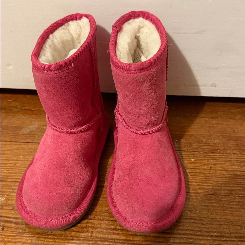 koolaburra by ugg Girls Size 7 PINK- KOOLA SHORT BOOT Style 1090329 Suede